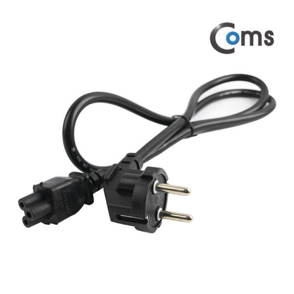 Coms 전원(AC) 코드 케이블 / 3구 크로바형/ 노트북 아답터용, 1M