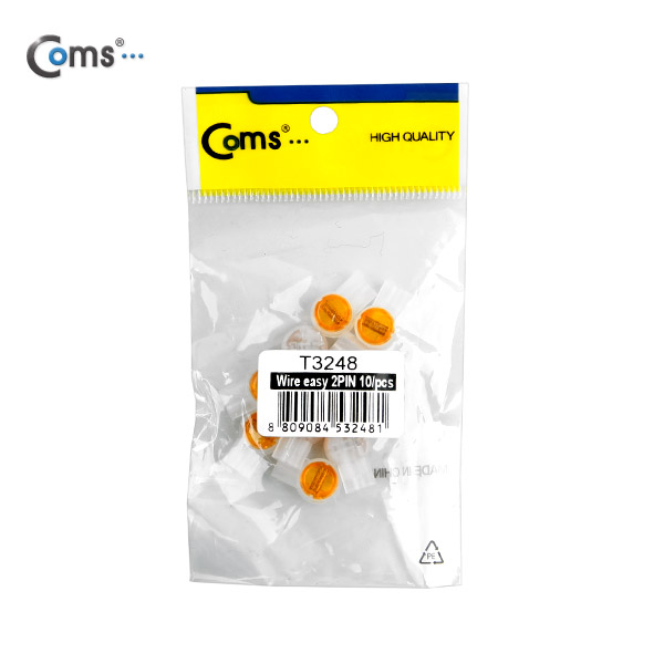 Coms 접속 단자 2핀 10EA(노랑)