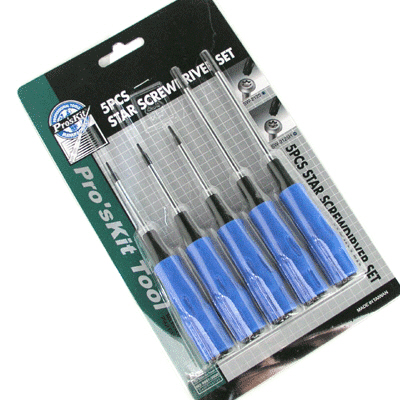 Prokit 별형 드라이버 세트 - 종류별 5개 제품