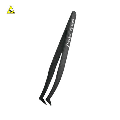 Prokit 전도성 꺾임형(꺽임형) 핀셋 - Curved Fine Tips