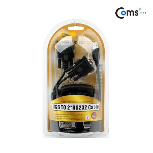 Coms USB 시리얼 컨버터 2포트 [VE268]