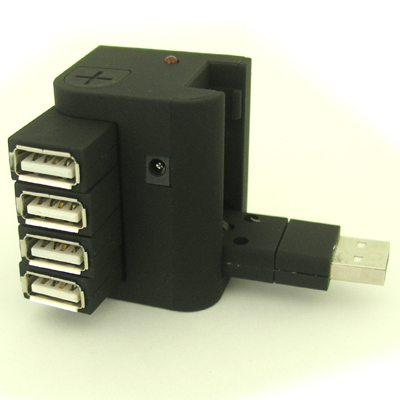 Coms USB 2.0 무전원 4Port 허브-포트 회전형[B-1122]