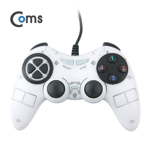 Coms USB 조이패드(PC 게임용) / 조이스틱 / 4 Color (랜덤발송)