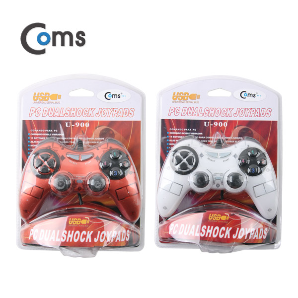 Coms USB 조이패드(PC 게임용) / 조이스틱 / 4 Color (랜덤발송)