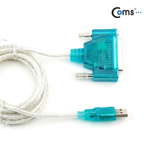 Coms USB 패러렐 컨버터, 25핀(DB25F), 프린터케이블 연결, win7지원