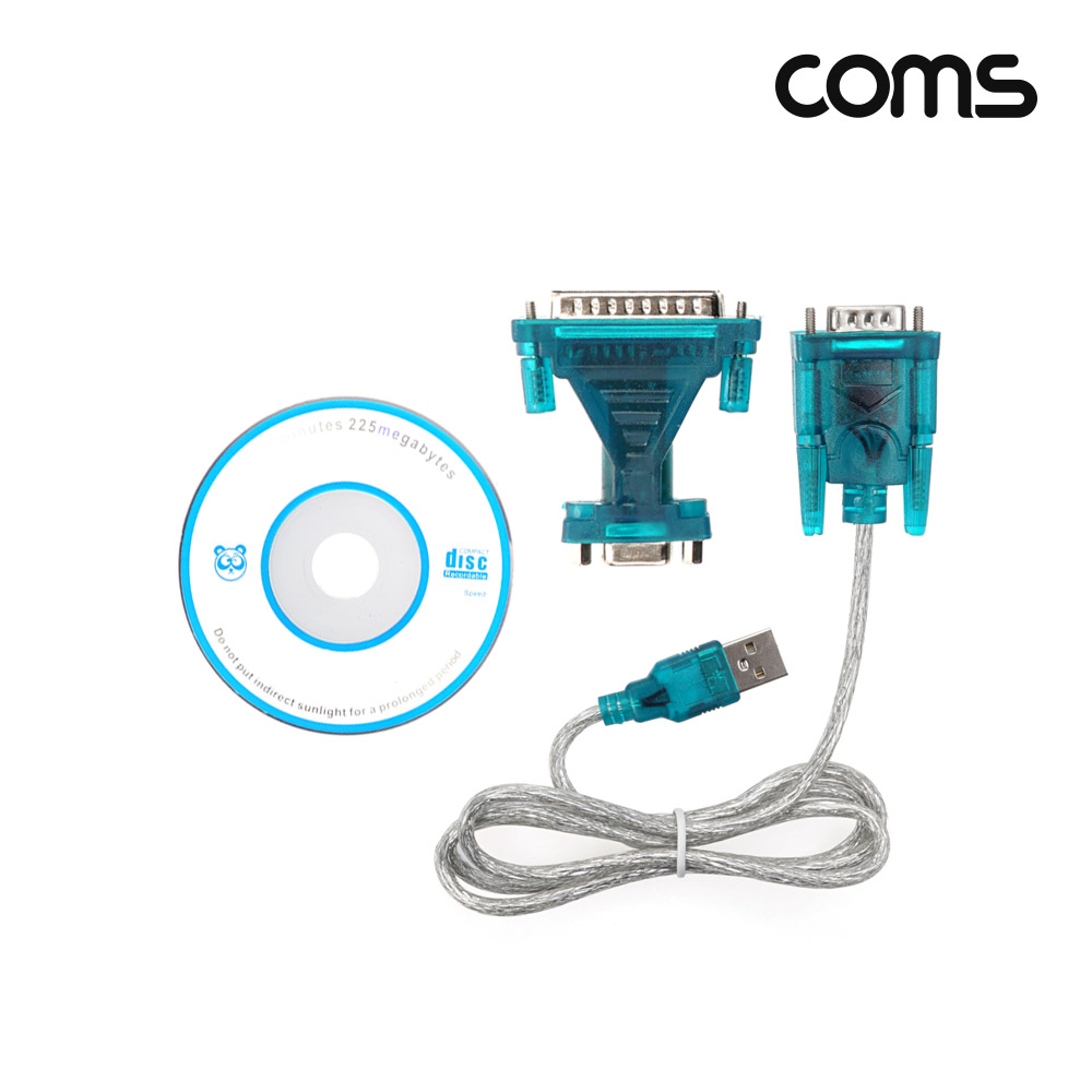 Coms USB 시리얼/페러렐 컨버터 콤보형(RS232/DB25)