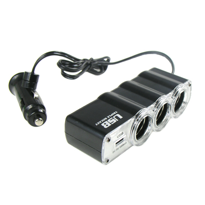 Coms 차량용 시가 소켓(3구) WF-0120 / 시가잭(시거잭)