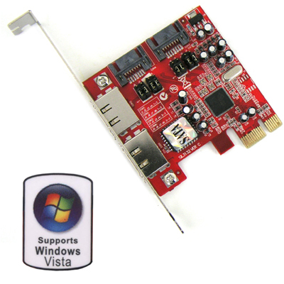 Coms 데스크탑 PCI Express SATA 카드 총 4Port - 외장 2포트/ 내장 2포트 [XWT-PCIE10]