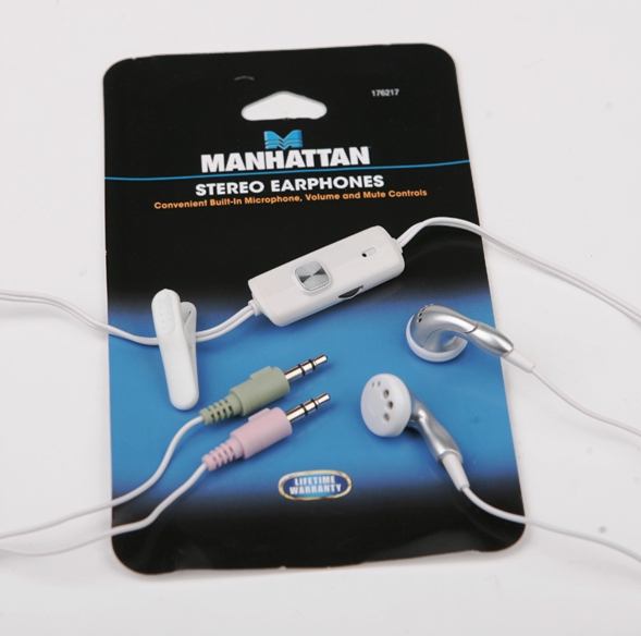 Manhattan 스테레오 이어폰(마이크지원)