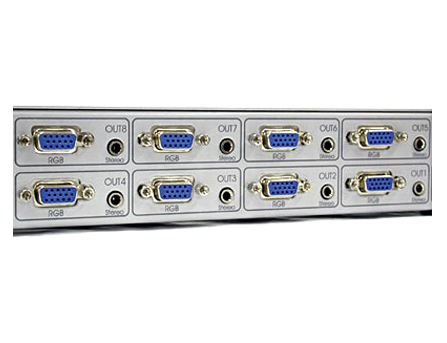 멀티미디어 모니터 8 :1 분배기 / 엠프