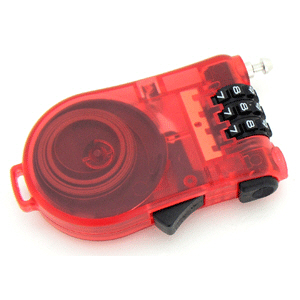 Coms 노트북 잠금장치 숫자형/자동감김 길이 120CM (불투명 검정색만 보유)