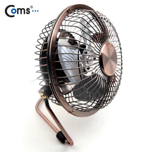 Coms USB 선풍기/상하조절/metal, Gold /evn2