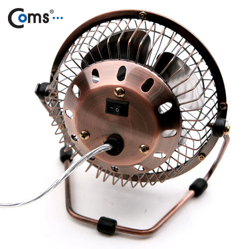 Coms USB 선풍기/상하조절/metal, Gold /evn2
