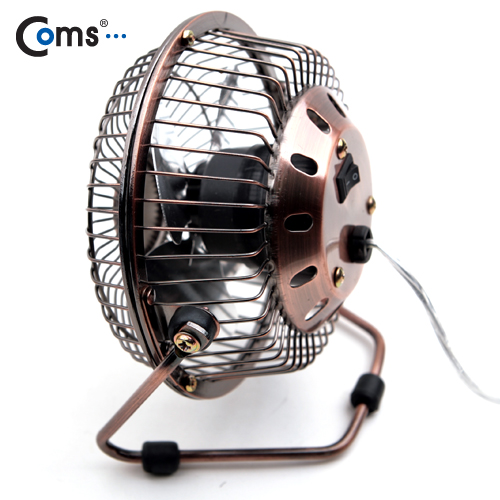 Coms USB 선풍기/상하조절/metal, Gold /evn2