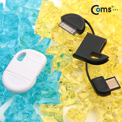 Coms A사 iOS 스마트폰 USB 케이블(분리형), 블랙(U4086)