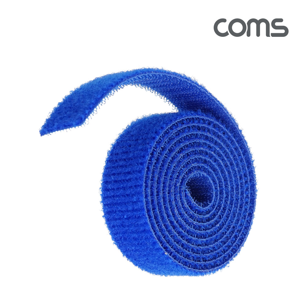 Coms 케이블 타이-벨크로(파랑)