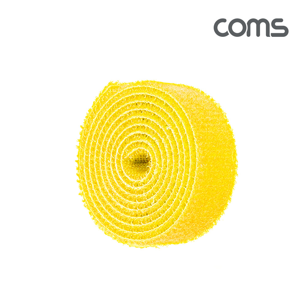 Coms 케이블 타이-벨크로(노랑)