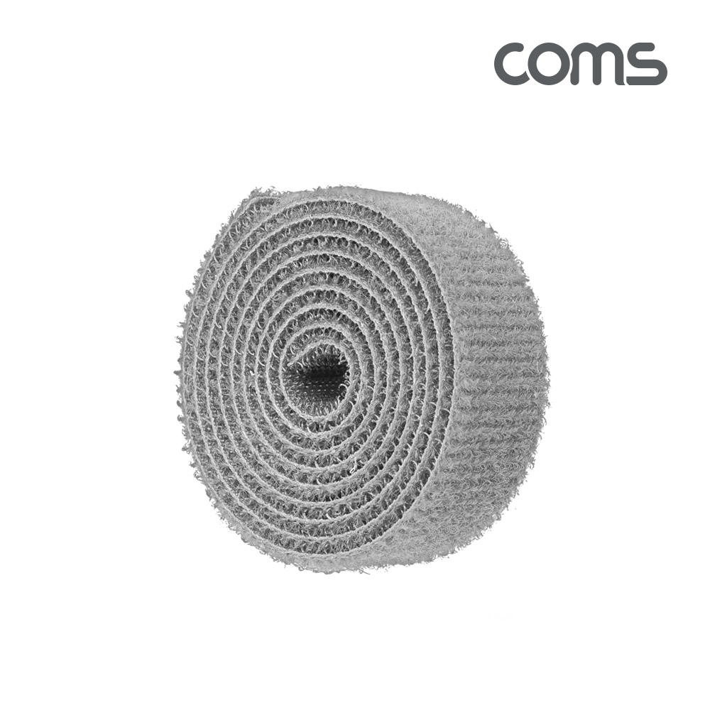 Coms 케이블 타이-벨크로(회색)