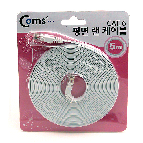 Coms 평면 랜케이블(Cat 6/Direct) 5M / Lan Cable