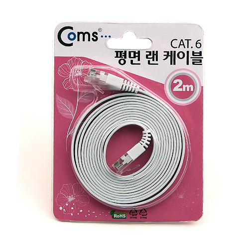 Coms 평면 랜케이블(Cat 6/Direct) 2M / Lan Cable