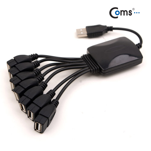 Coms USB 허브 2.0, (7P/문어발형) 무전원