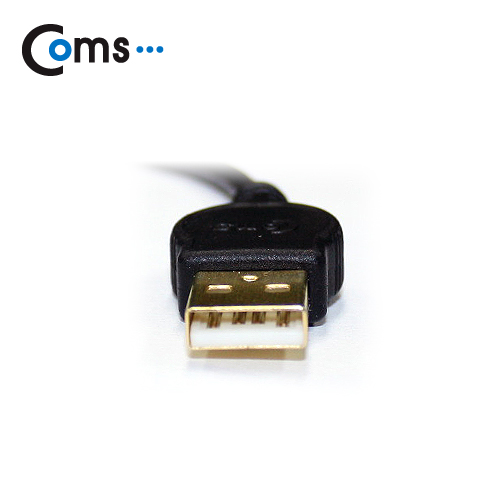 Coms 스트롱 미니 케이블(USB to A사 iOS 스마트폰) 10cm 검정/충전/데이터