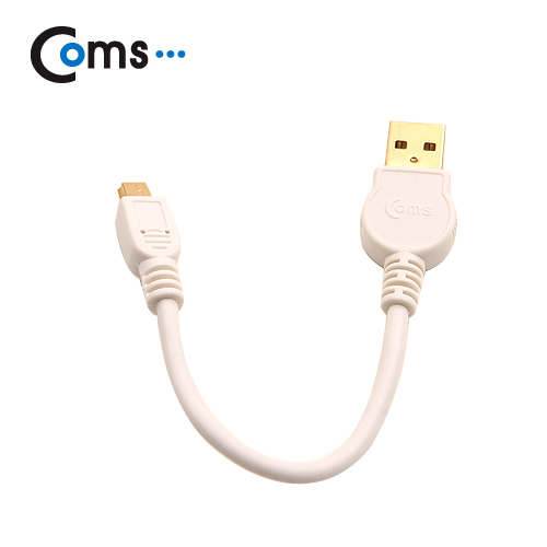 Coms 스트롱 미니 케이블 USB to 미니 5핀 (화이트)