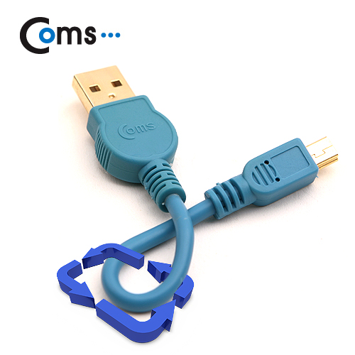Coms 스트롱 미니 케이블 USB to 미니 5핀 (블루)/충전/데이터