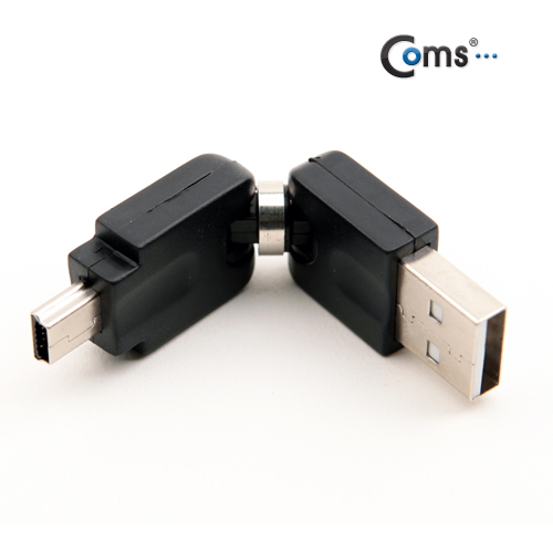 Coms USB 젠더 - A(M)/Mini 5P(M)/회전형 - 고급포장