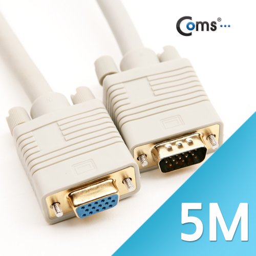 Coms 고급형 모니터 RGB 연장 케이블 5M - M/F 타입