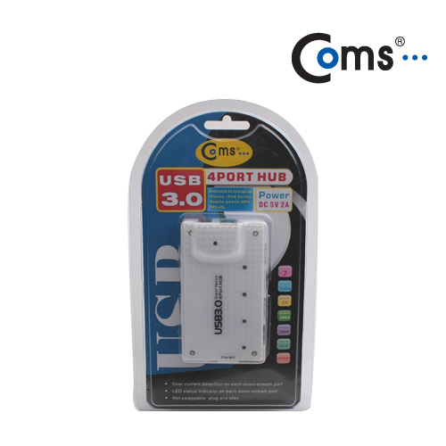 Coms USB 허브 3.0, (4P/전원)