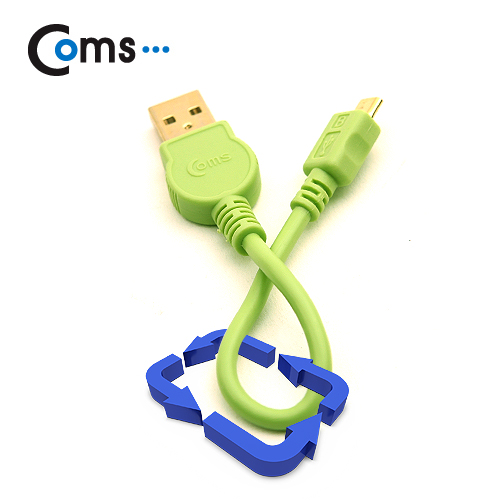 Coms 스트롱 미니 케이블 USB to 마이크로 B (그린)/충전/데이터