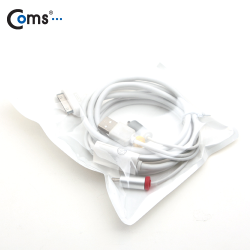 Coms IOS패드 USB 케이블(3RCA /AV출력겸용), 1.8M