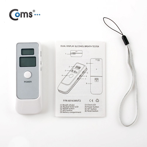Coms 간편 음주 측정기 - 휴대용 시계 + 음주 측정기 (A2415)