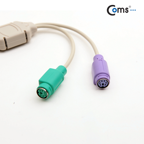 Coms USB 컨버터(PS2), Y형, 키보드/마우스 사용