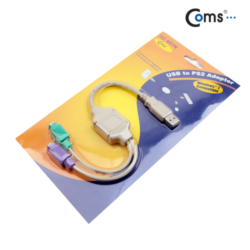 Coms USB 컨버터(PS2), Y형, 키보드/마우스 사용