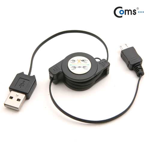 Coms Micro USB 자동감김 케이블
