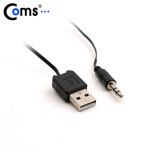 Coms USB 자동감김 전원 케이블 80cm USB A(M) to DC 3.5(3극)