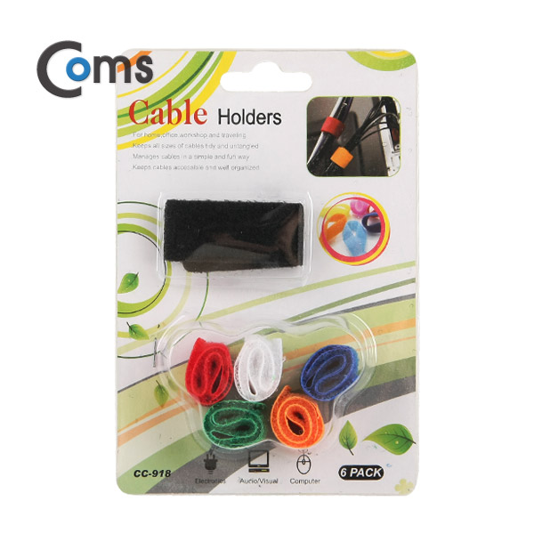 Coms 케이블 타이(6pcs/6색)
