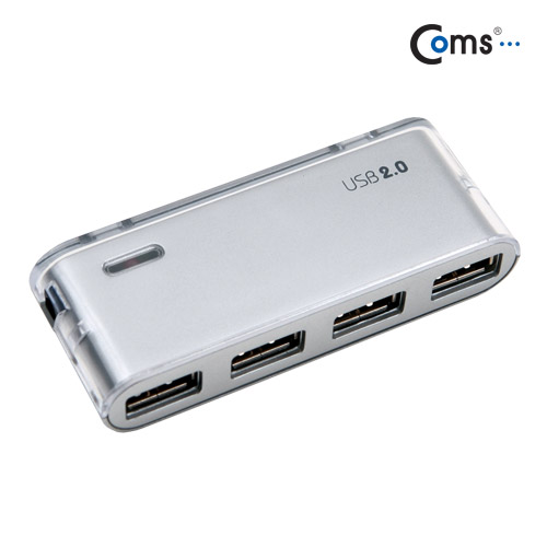 Coms USB 허브 2.0, (4P/전원) 고급형