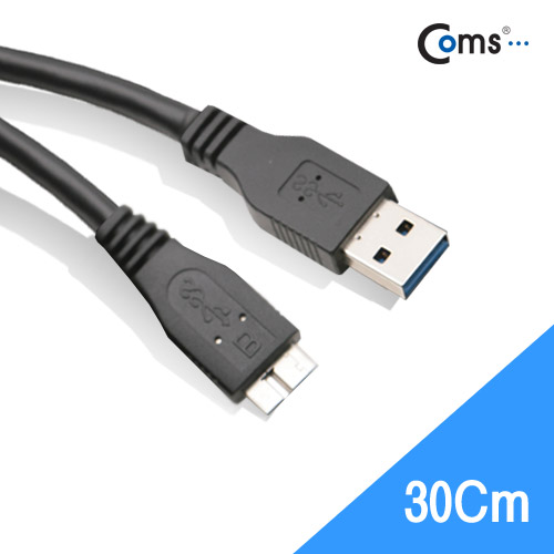 Coms USB 3.0 Micro B 케이블, 30cm