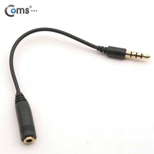 Coms 스마트폰 젠더(3.5 M/F 4극), 15cm