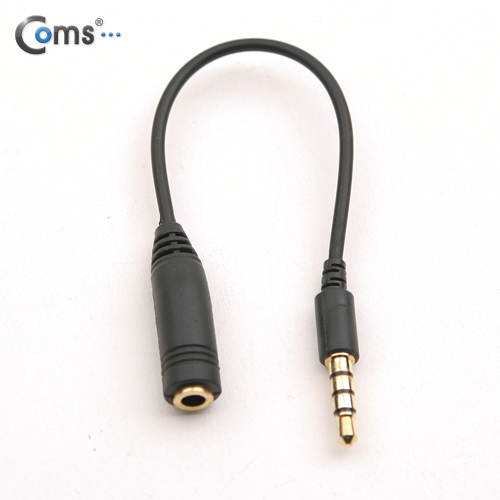 Coms 스마트폰 젠더(3.5 M/F 4극), 15cm