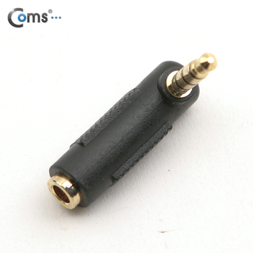 Coms 3.5파이 3극(F)/4극(M) 변환 꺾임형(꺽임) 'ㄱ'젠더