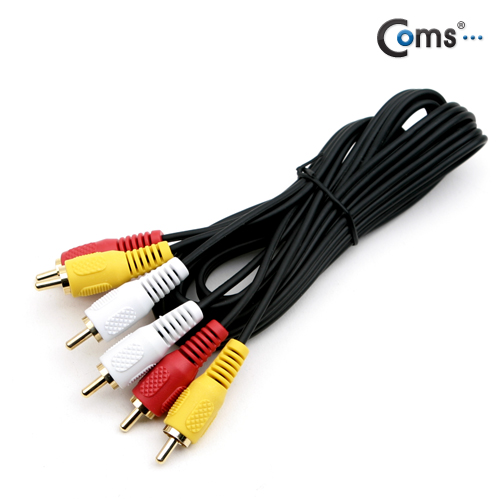 Coms RCA 3선 케이블 1.5M (영상/음성) 고급포장