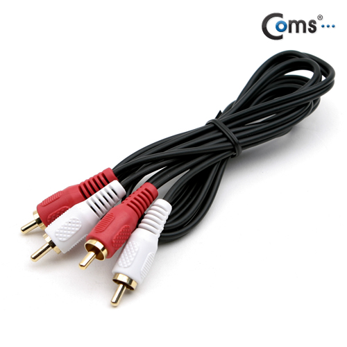 Coms RCA 2선 케이블(M/M) 1.5M (음성) -고급포장
