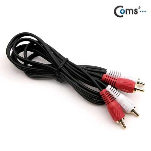 Coms RCA 2선 케이블(M/M) 1.5M (음성) -고급포장