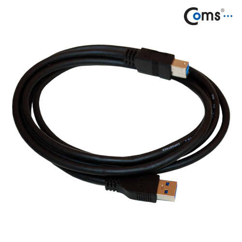 Coms USB 3.0 케이블(흑색/AB형), 1.8M