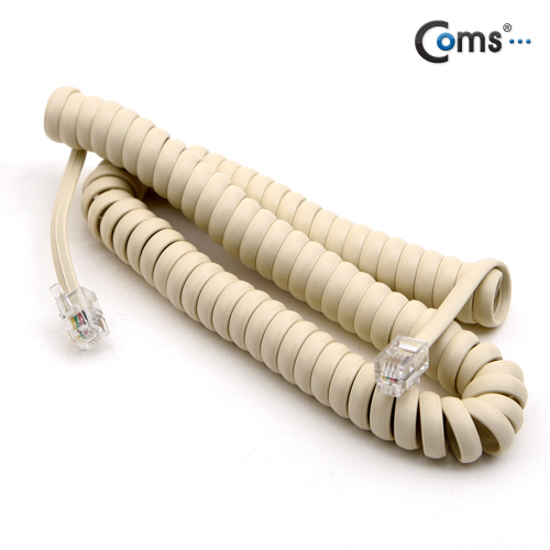 Coms 전화선 케이블(수화기용) 3M - 고급포장 (x실제 사이즈는 1.8M 입니다)