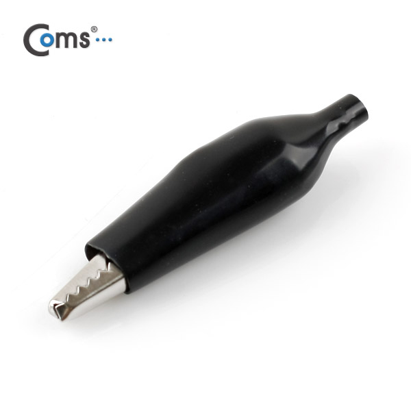 Coms 악어 클립(흑색) 1개 BLACK, 44mm 대